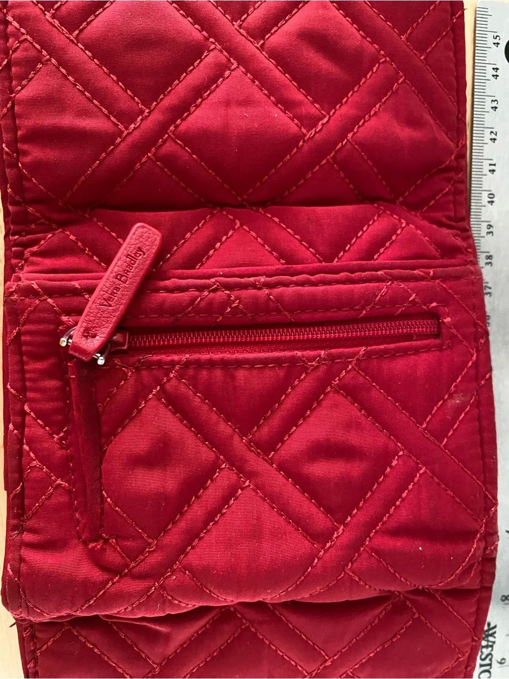 Vera Bradley Quilted Card Wallet in Red